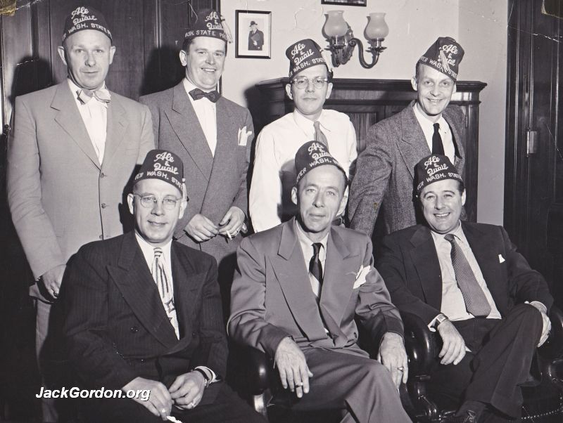 Washington State Press Club delegates in Washington, D.C., late 40's or early 50's.